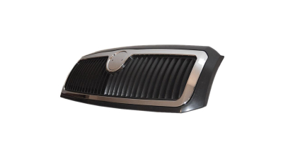 Grila radiator Skoda Fabia 1 (6Y) Facelift 08/2004-03.2007, cu crom, fara emblema, 6Y0853668B