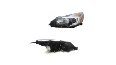 Far SUBARU LEGACY (BM/BR), 04.2009-12.2014, partea Stanga, Taiwan, Tip=USA; tip bec H7+HB3+W5W+WY21W; manual; negru; halogen