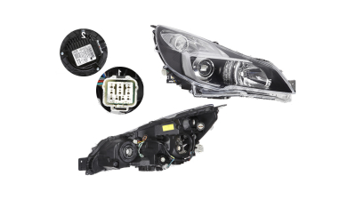 Far Subaru Legacy (Bm/Br), 06.2013-12.2014, fata, Dreapta, xenon; D2S+HB3+W5W+WY21W; electric; fara unitate control; cu ballast; cu motor, DEPO
