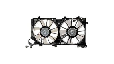 GMV radiator electroventilator Subaru Legacy, 2009-2015, Subaru Outback, 2009-2015, Motorizare 3, 6 H6 191kw Benzina, dimensiune 335/335mm, 2+2 pini, fara rezistormm, Aftermarket