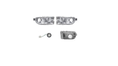 Set lampa semnalizare fata Subaru Impreza (Gc/Gf), 1999-12.2000, fara suport bec, transparent-silver, Stanga + Dreapta