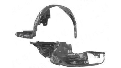Carenaj aripa interioara, aparatori noroi Subaru Forester (Sh), 01.2008-03.2013, fata, Stanga, polipropilena (PP/PPE); cu spuma antizgomot