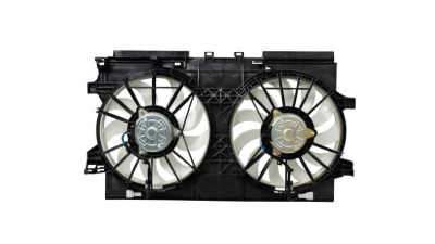 GMV radiator electroventilator Subaru Impreza, 2016-, XV, 2017-, motor 2.0, benzina, cutie M/CVT, cu AC, 317/317 mm; (2 +2) pini, 