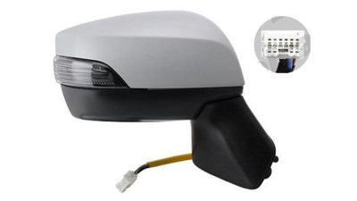 Oglinda exterioara Subaru Outback (Bs), 05.2015-2017, Dreapta, reglare electrica; grunduita; incalzita; geam convex; cromat; 9 pini; cu semnalizare, View Max