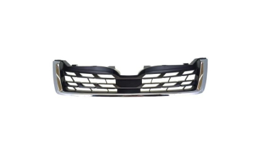 Grila masca radiator Subaru Forester (Sj), 01.2013-05.2018, Fata, cu rama crom; negru mat, Aftermarket