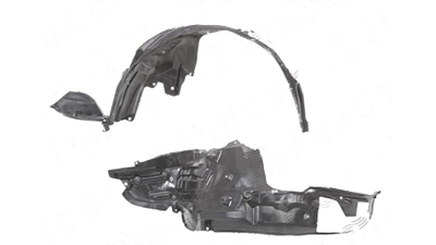 Carenaj aripa interioara, aparatori noroi Subaru Forester (Sj), 01.2013-, fata, Stanga, polipropilena (PP/PPE); cu spuma antizgomot