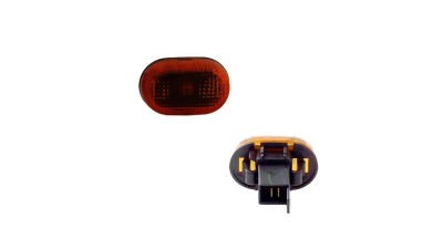 Lampa semnalizare aripa SUZUKI SWIFT Hatchback+Sedan, 09.1988-02.2005, TYC, fata, partea stanga=dreapta, W5W; galben; cu mufa bec;