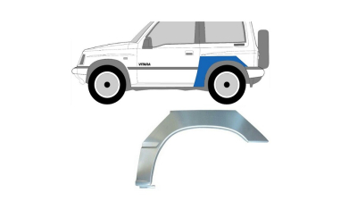 Segment reparatie aripa spate Suzuki Vitara (Et/Ta), 07.1988-03.1998, 3 Usi, Spate, partea Stanga, Aftermarket
