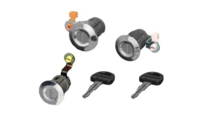 Set yale inchidere Suzuki Vitara 5-Usi, 1996-12.2003, cu chei, cu 2 butuci blocare usa, cu buton de eliberare, fata/spate, 82201-60860/50,