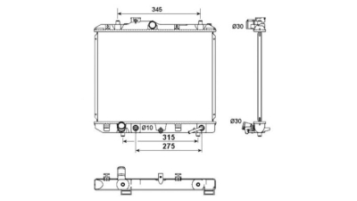 Radiator racire Opel Agila (H08), 05.2008-2015, Suzuki Splash (Ex), 12.2007- Motorizari 1, 2 63kw Benzina, tip climatizare Cu/fara AC, cutie automata, dimensiune 478x378x16mm, Cu lipire fagure prin brazare, Aftermarket