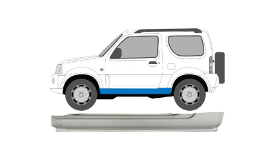 Prag metalic Suzuki Jimny (Fj), 09.1998-12.2018, partea Stanga, Aftermarket