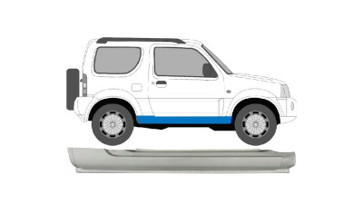 Prag metalic Suzuki Jimny (Fj), 09.1998-12.2018, partea Dreapta, Aftermarket