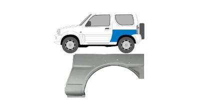 Segment reparatie aripa spate Suzuki Jimny (Fj), 09.1998-12.2018, Spate, partea Stanga, mare, Aftermarket