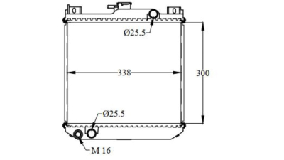 Radiator intercooler Suzuki Alto, 85-1994, Maruti 1991-1998, 333x300x23mm, BestAutoVest 741008-2