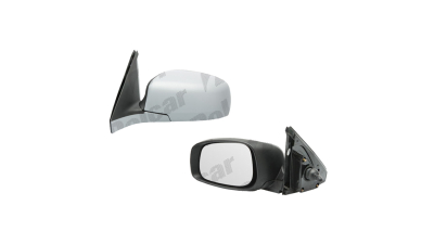 Oglinda exterioara Suzuki Swift (Sg) 03.2005-09.2010 Partea Stanga Crom Convex Manuala Prin Cablu Fara Incalzire, carcasa neagra grunduita