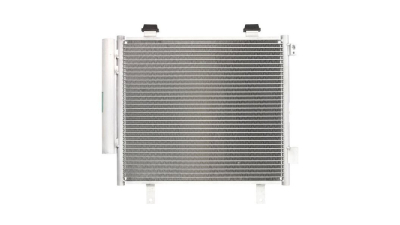 Condensator climatizare Nissan PIXO, 06.2009-, motor 1.0, 49 kw benzina, cutie manuala, full aluminiu brazat, 433 (390)x360 (340)x16 mm, cu uscator si filtru integrat