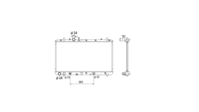 Radiator racire Suzuki Sx4, 2006-2013 Motor 1, 6 79kw Cv Automata; Suzuki Sx4, 07.2009-2013 Motor 1, 5 Dci 74kw Cv Manuala Benzina, tip climatizare Cu/fara AC, cutie Manuala, dimensiune 710x375x26mm, Cu lipire fagure prin brazare, Aftermarket