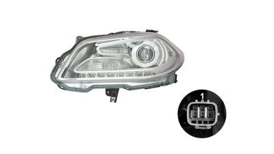Far Suzuki Sx4 S-Cross, 05.2013-10.2016, fata, Stanga, xenon; cu LED daytime running light; D4S; electric; fara unitate control; fara ballast; cu motor, DEPO
