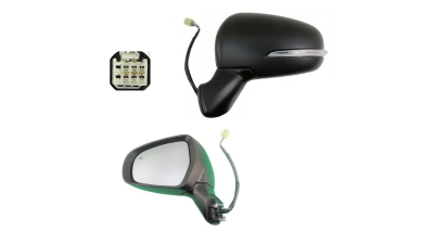 Oglinda usa exterioara Suzuki Sx4 S-Cross, 05.2013-10.2016; Sx4 S-Cross, 08.2016-, partea Stanga, reglare electrica; grunduit; incalzit; sticla convexa; geam cromat; cu Lucas, View Max