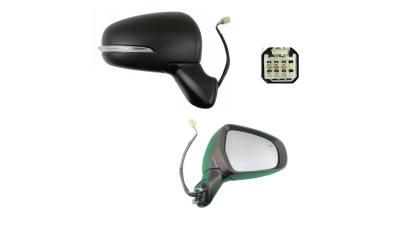 Oglinda usa exterioara Suzuki Sx4 S-Cross, 05.2013-10.2016; Sx4 S-Cross, 08.2016-, partea Dreapta, reglare electrica; grunduit; incalzit; sticla convexa; geam cromat; cu Lucas, View Max