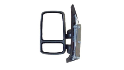 Oglinda exterioara Renault Master 1 1998-2003, Opel Movano 1998-2003, Nissan Interstar 2002-2004, reglare manuala, carcasa neagra, partea Dreapta, Originala 7700352180 , brat scurt