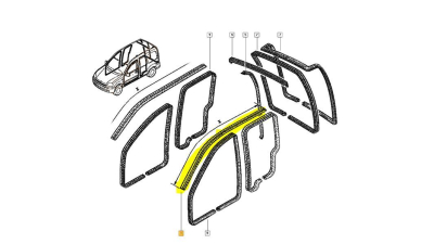 Cheder pavilion Stg Renault Kangoo , original 7700400247