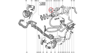Furtun combustibil Renault R21 R19, cot conducata , original Renault 7700740974