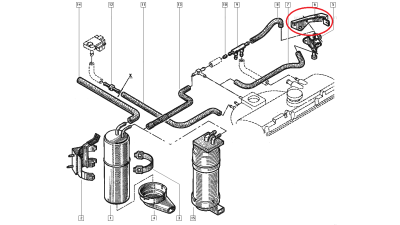 Suport electrovalva combustibil Renault Clio 1, original Renault 7700748608