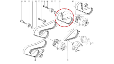 Curea transmisie Originala Renault 7700868273, 5X875