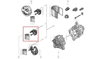 Releu alternator Dacia Supernova 1.4, Citroen C5 Xantia , Opel Arena Movano, Peugeot 406, Renault CLio 1 Laguna Megane , Original 7701043359