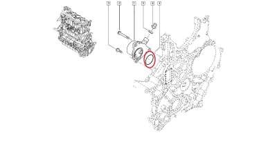Garnitura pompa ulei Renault Master 2, Originala 7701058006