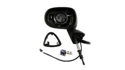 Oglinda exterioara Renault Modus 2004-2005, reglare manuala partea Stanga, carcasa neagra 7701065900 originala