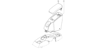 Capac cotiera Renault Kangoo 2 2008- , original 7701068132