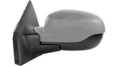Oglinda exterioara Renault Clio 3 05.2009-, reglare manuala, cu senzor temperatura, sticla convexa, capac grunduit, partea Dreapta 7701071864
