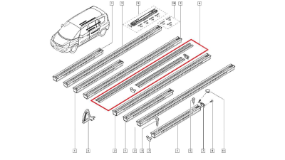 Sina superioara Renault Espace 4, produs original 7701207546