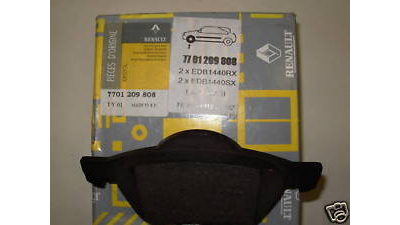 Placute frana fata Renault Laguna 2, Megane 1, Wind, Originale fara indicator uzura 7701209808