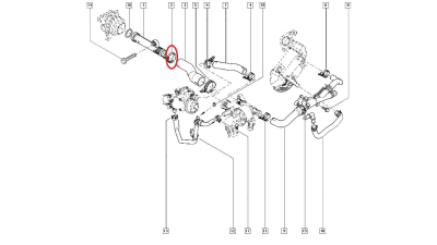 Colier metalic 25-47mm , Original Renault 7701407064