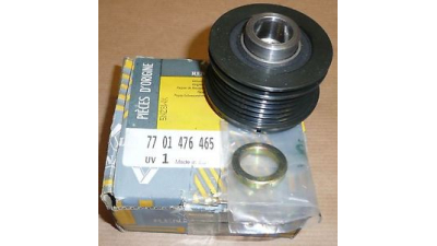 Fulie alternator OE Renault Clio 2, kangoo, Thalia, Twingo 2, Dacia Logan , Sandero 1.5 dci , original 7701476465 , fara ambreiaj