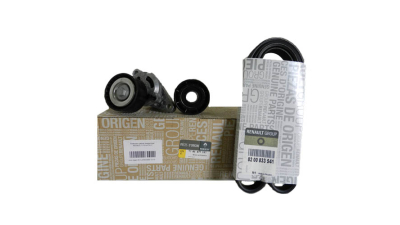 Kit transmisie Dacia Logan 2004-2012 , Sandero 2008- 1.4/1.6 mpi , Renault Clio 2 , Laguna 2, Megane 1, Scenic 1, Thalia 1 , 1.4 e/1.4 16V/1.4/1.6 16V original 7701477527 , curea 6PK1747 si 2 role