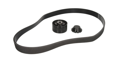 Kit accesorii OE Renault Clio 3, Clio 4, Twingo 2, Modus 1.2 16V , Dacia Logan / Sandero 2 2013- 1.2 mpi , original 7701478934  , rola si curea 7PK1035