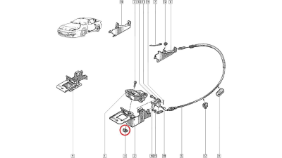 Piulita Cage Nut Renault diverse aplicatii , Originala 7703044051