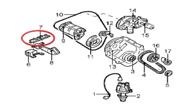 Suport motor Renault Twingo 1 1992-2000, Suport original Renault 7703044138