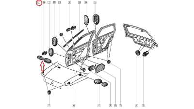 Obturator capota Renault Kangoo, Clio 1 , Dop Original7703074443