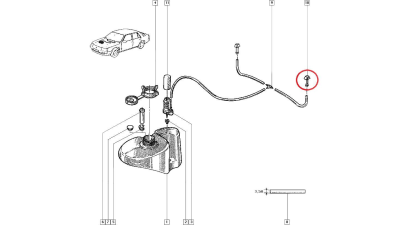 Diuza spalator parbriz Renault R25, Produs Original 7704003904