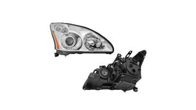 Far LEXUS RX (XU30), 02.2003-2006, versiunea japoneza, Taiwan, fata, partea dreapta, fara lumini pt. curbe; xenon; Tip=USA;tip bec D2S+HB3+W5W+WY21W; manual; fara bec descarcare; fara ballast; Omologare: SAE;