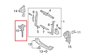 Suport incuietoare capota Lexus Nx (Az10), 08.2014-, Fata, Aftermarket