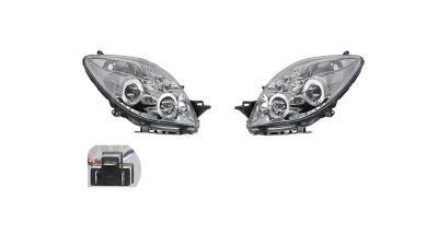 Far Toyota Yaris (Xp90) Hb, 01.2006-03.2009, parte montare Fata, Dreapta + Stanga, BestAutoVest 8105095E