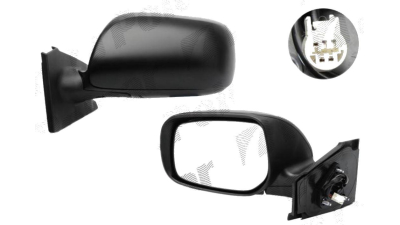 Oglinda exterioara Toyota Yaris (Xp9) Hatchback 01.2006-03.2011 Partea Dreapta Crom Convex Electrica Fara Incalzire 879100D250 grunduita, cu 3 pini