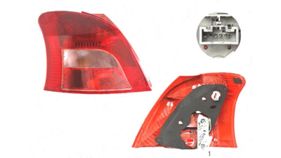 Stop spate lampa Toyota Yaris (Xp90) Hb, 01.2006-03.2009, spate, Stanga, Tip= Koito; P21W+PY21W+W5W; cu suport becuri, DEPO