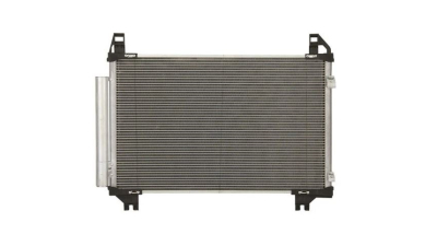 Condensator climatizare Toyota Yaris (XP90), 01.2005-11.2011, motor 1.0, 50 kw, Yaris (XP130), 12.2010-, motor 1.0, 51 kw benzina, cutie manuala, full aluminiu brazat, 545 (515)x340 (325)x16 mm, cu uscator si filtru integrat